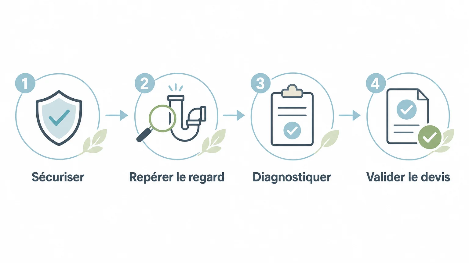 Checklist des étapes avant un débouchage de réseau extérieur
