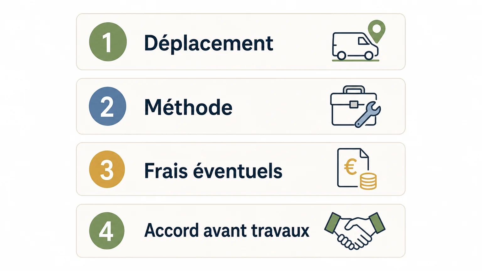 Quatre points à vérifier sur un devis de débouchage