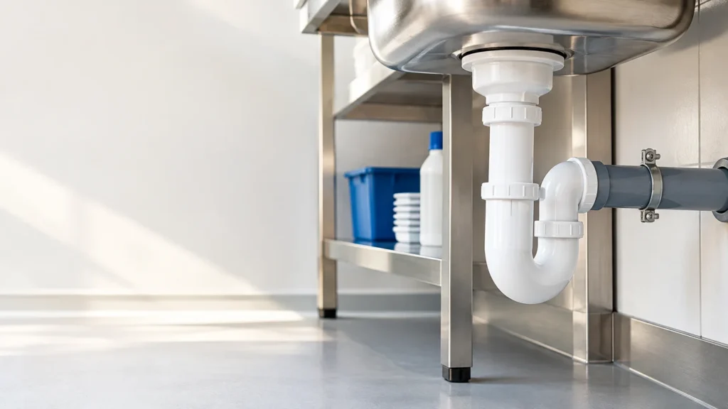 Canalisation d’évacuation dans un établissement professionnel à Metz