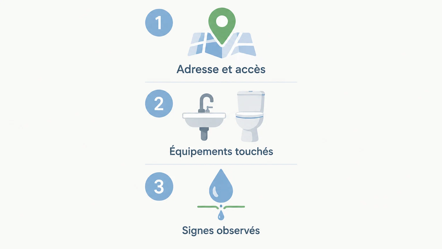 Checklist des informations à préparer avant un débouchage professionnel